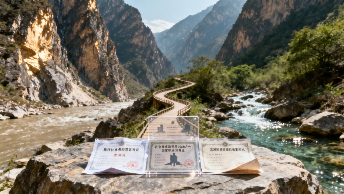 徒步虎跳峡、溯溪雁荡山——户外探险类私人团，哪些资质证书必须现场查验？
