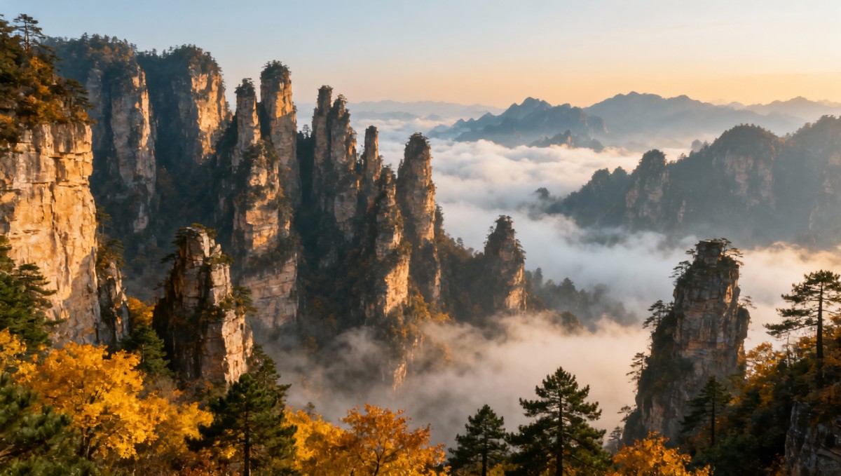 张家界旅游攻略适合几月去？7月暴晒vs10月人少景美，温差大到要带两季衣服