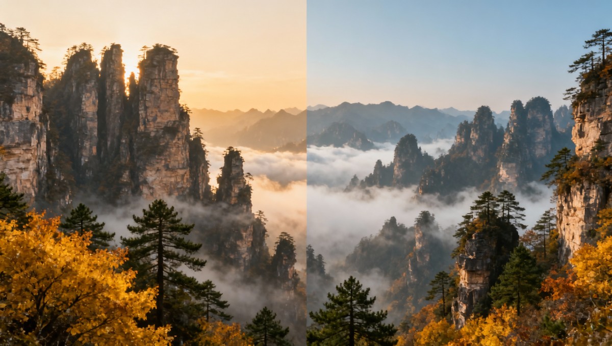 张家界旅游攻略适合几月去？7月暴晒vs10月人少景美，温差大到要带两季衣服