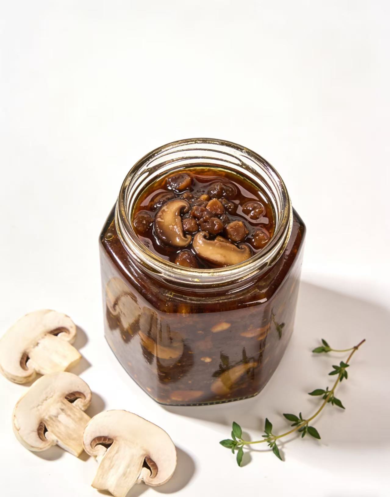 Pilz-Reis-Sauce
