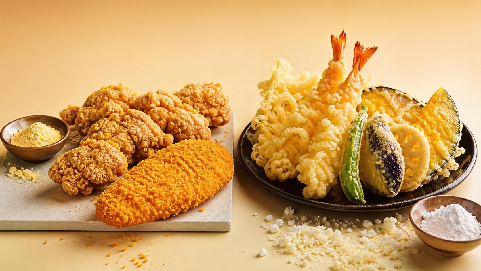 „Crispy“-Pulver vs. Tempura-Pulver: Welche Panade eignet sich besser für frittierte Speisen? „Crispy“-Pulver vs. Tempura-Pulver: Welche Panade eignet sich besser für frittierte Speisen?