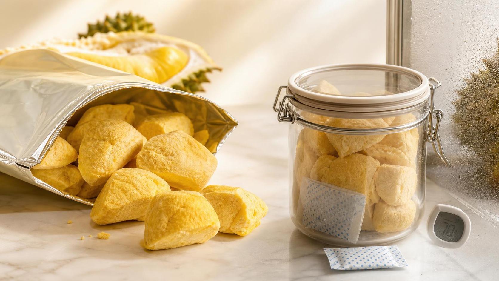 Fehler bei der Lagerung gefriergetrockneter Durian, die Textur und Aroma beeinträchtigen können Fehler bei der Lagerung gefriergetrockneter Durian, die Textur und Aroma beeinträchtigen können
