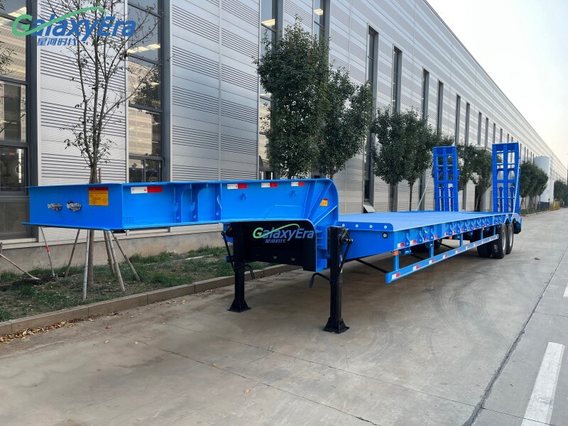 120 Tons Carrier Low Bed Truck Trailer