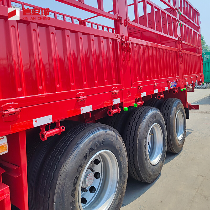3 Axles Fence Flatbed Trailer