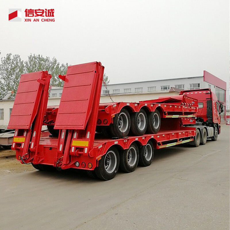 PreviousNext 3 Axle 60 Tons Lowbed Semi-Trailer for Sale