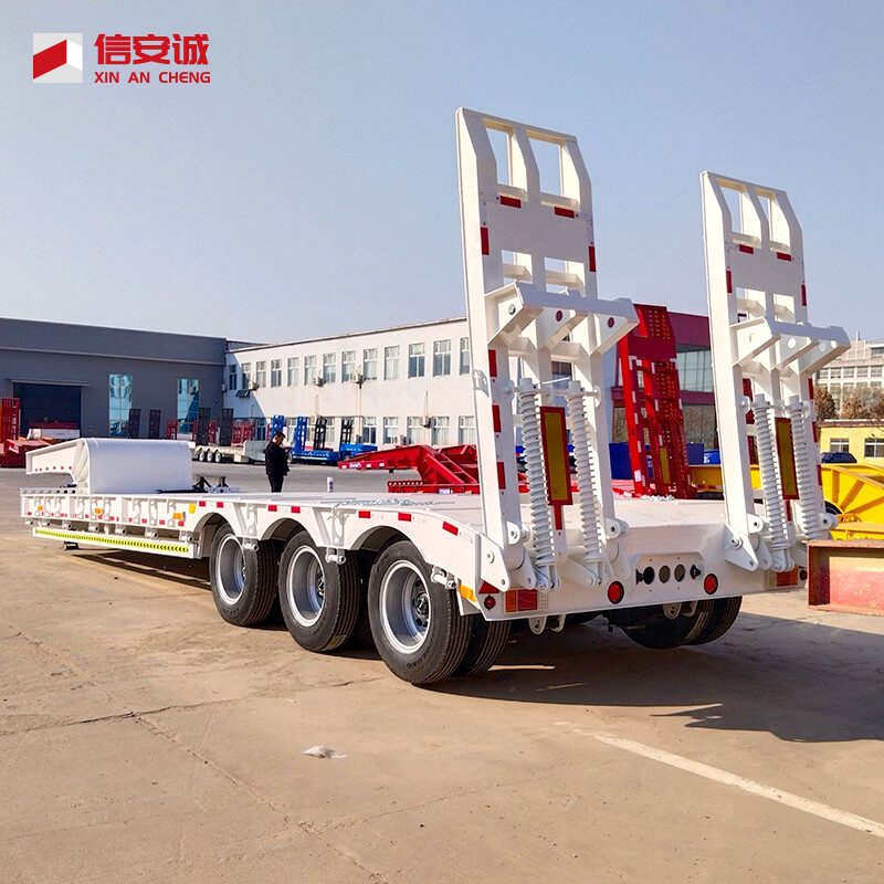 PreviousNext 3 Axle 60 Tons Lowbed Semi-Trailer for Sale