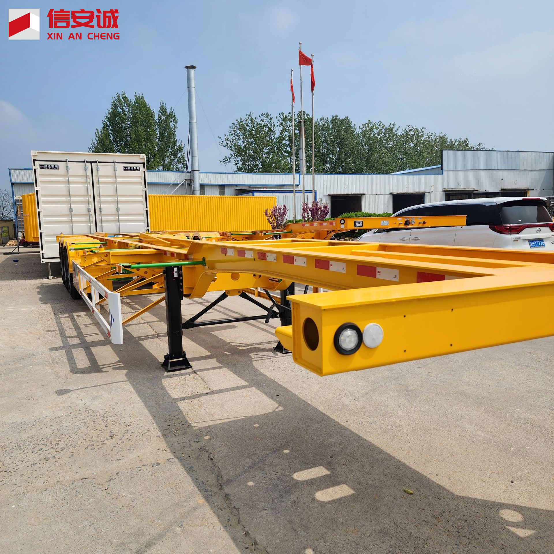 3 Axle Skeleton Semi Trailer