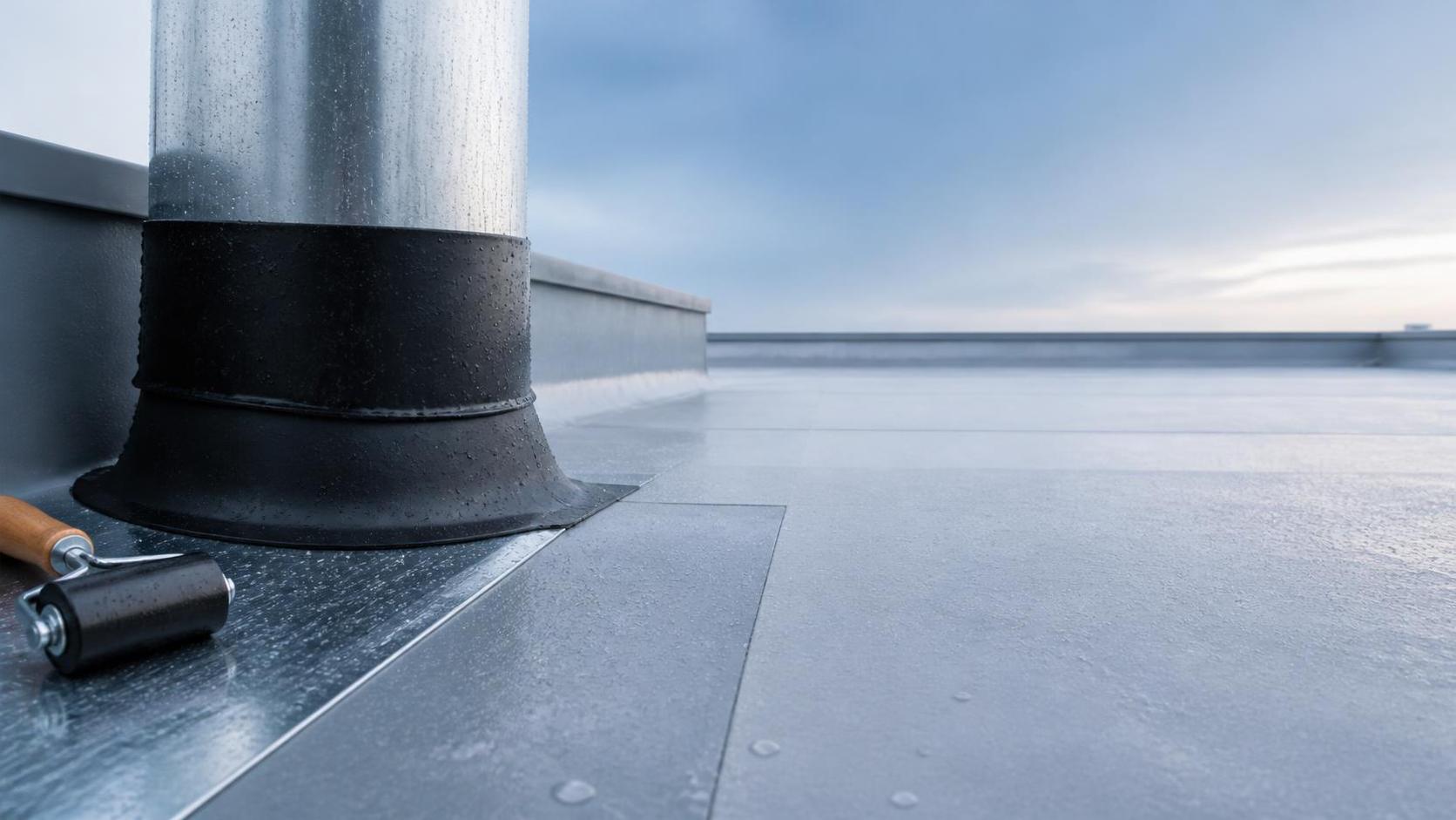 How to install EPDM rubber strips for waterproofing around roof penetrations