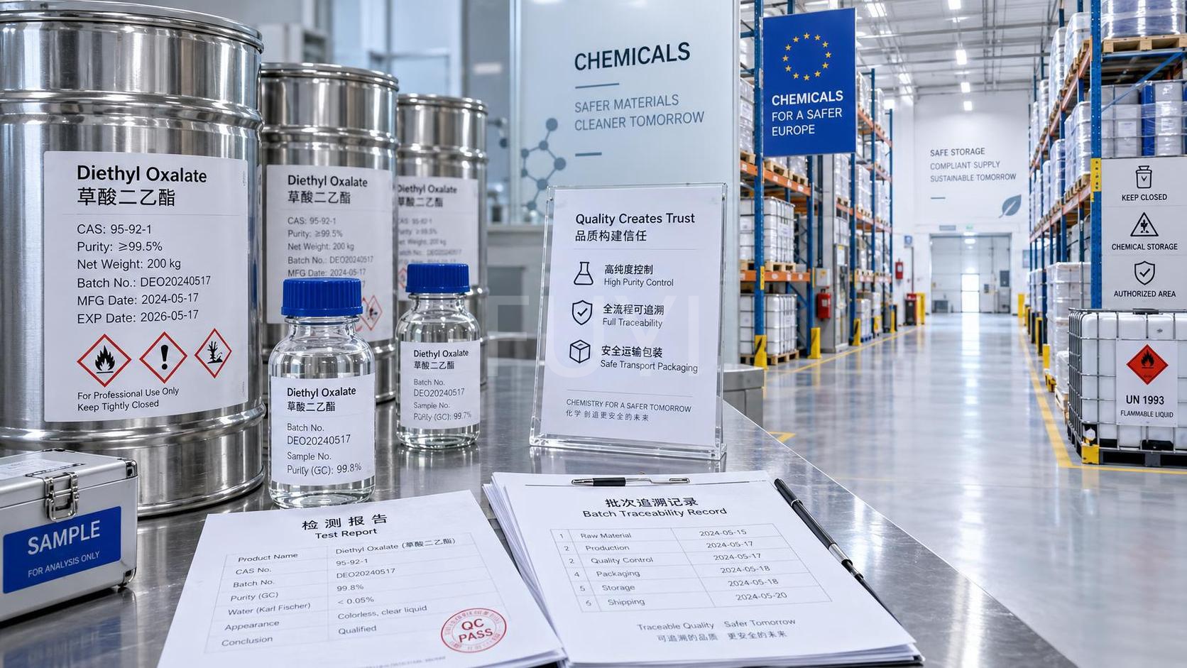 Diethyl Oxalate in Europe: Sourcing Criteria for Compliant Chemical Imports
