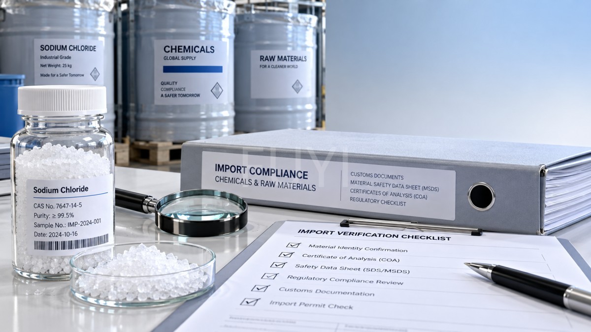 How to check destination-country registration before chemical import