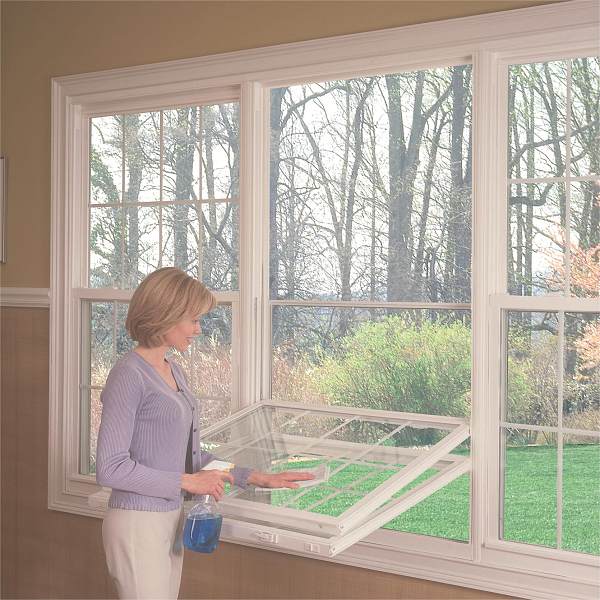 UN83 American Style Double Hung Window with Grill Design