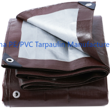 Brown and Sliver PE Tarp Sheet Brown and Sliver PE Tarp Sheet