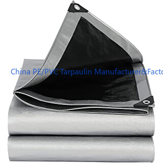 sliver and black tarp sheet sliver and black tarp sheet