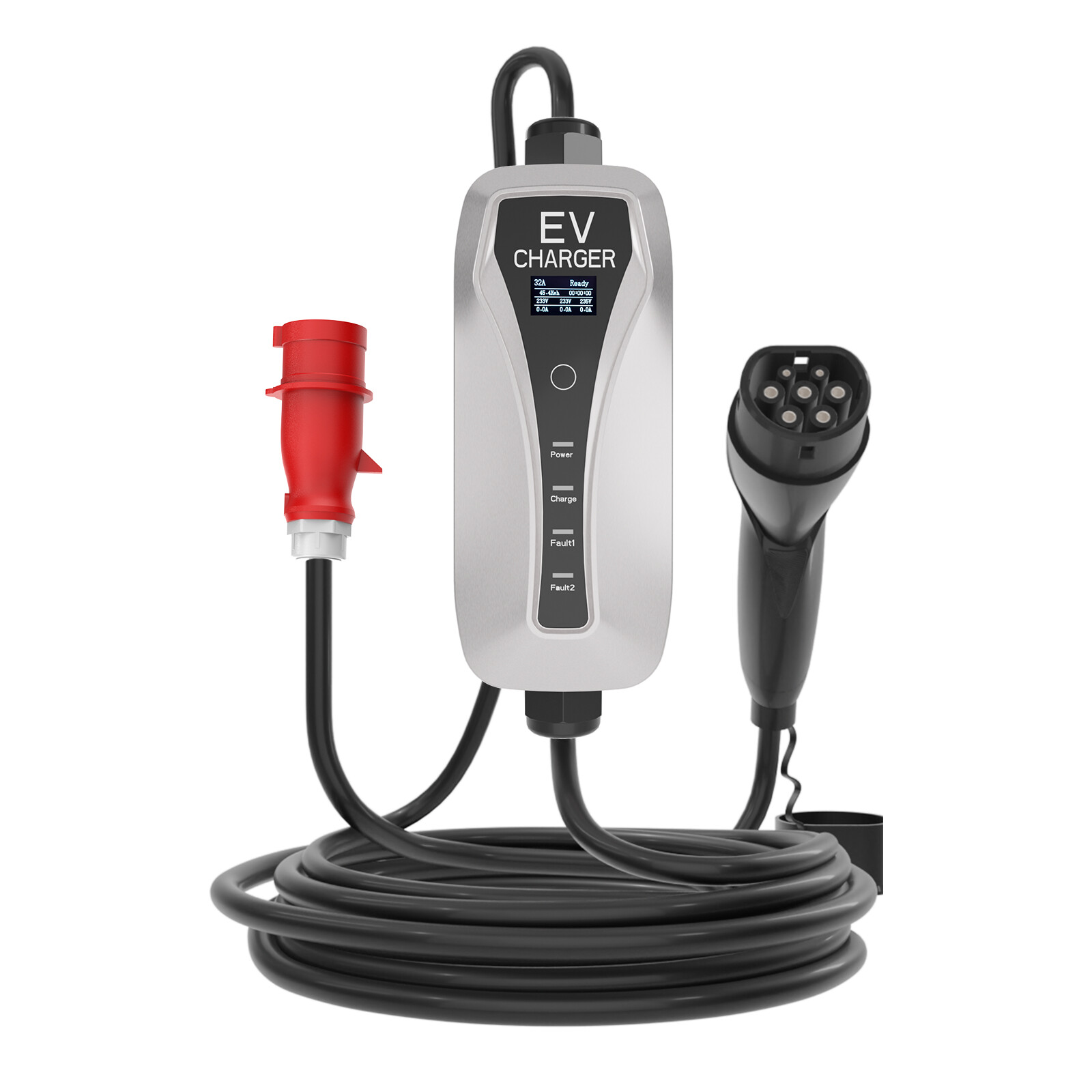 Type 2 22kw 3 phase Portable EV Charger