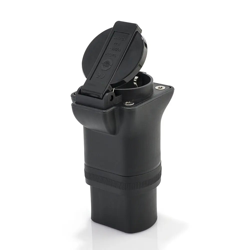 Type 2 to Schuko discharge adapter