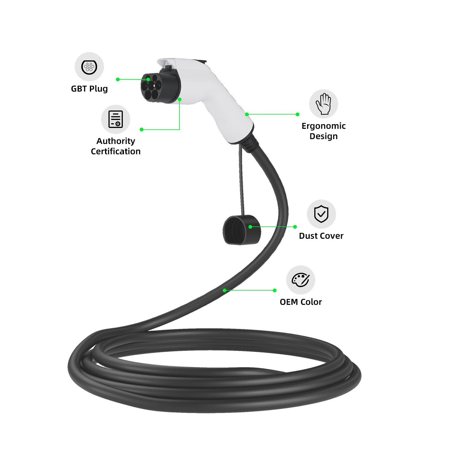 G1.0 GBT to open end EV Cable G1.0 GBT to open end EV Cable