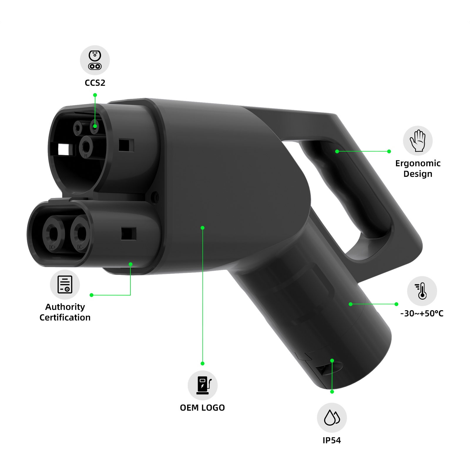 CCS2 EV Connector Parts CCS2 EV Connector Parts