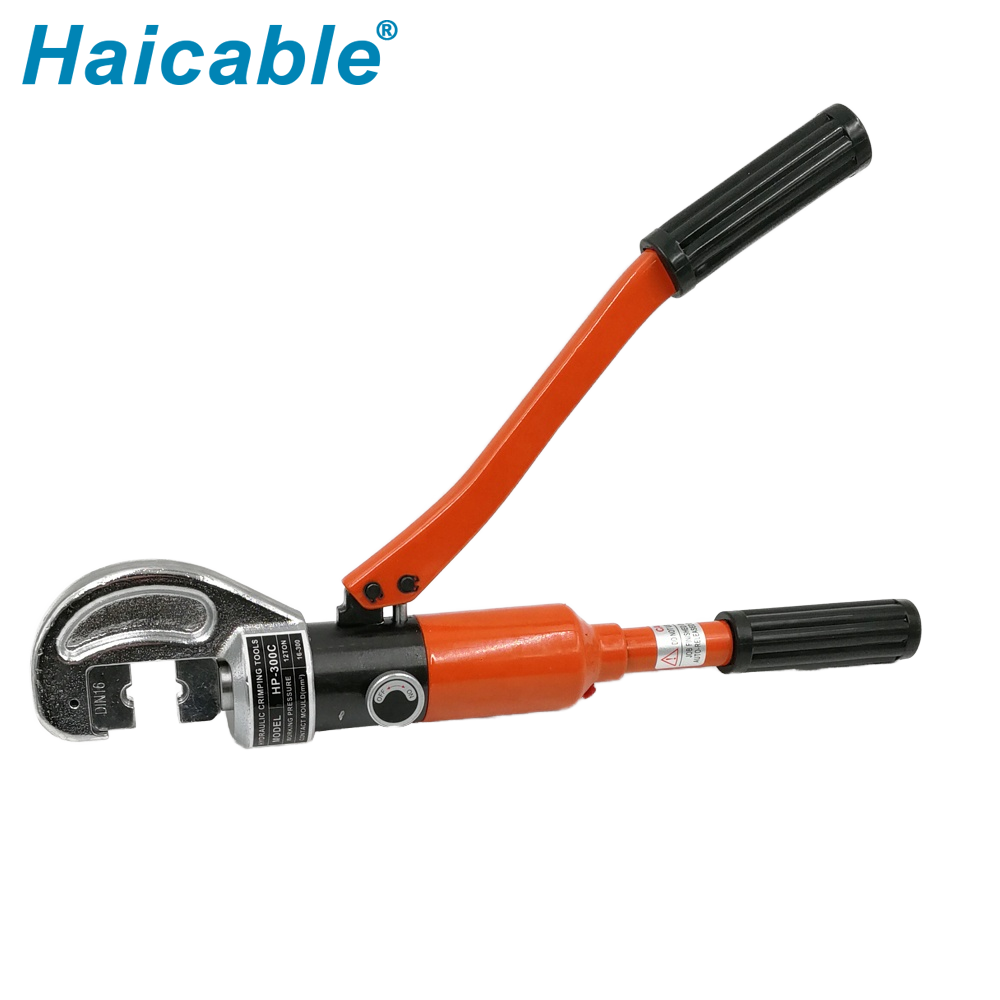 Outil de sertissage hydraulique pour connecteurs de câbles 16-300mm² HP-300C