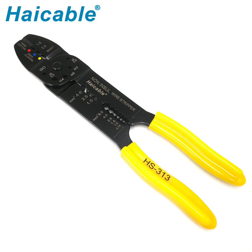 Pince Multifonction Max 6mm² Dénuder Couper Crimper HS-313