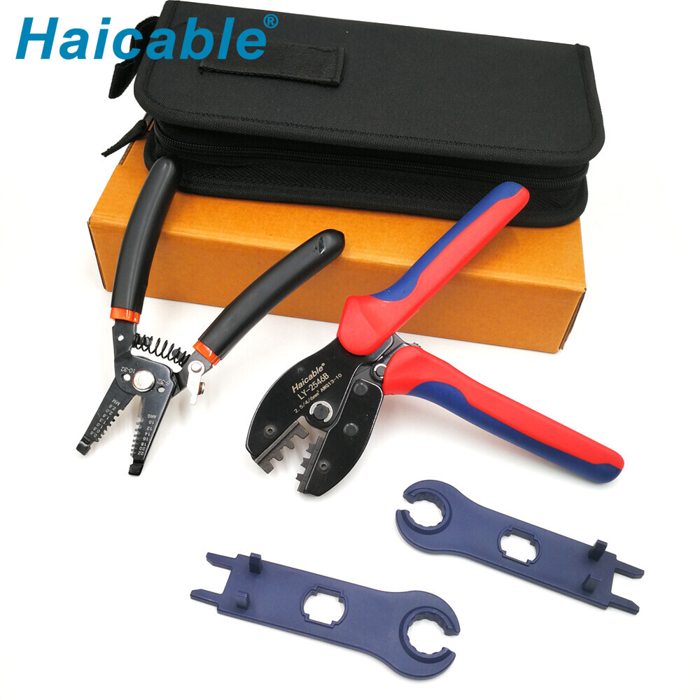 Ensembles d'outils de sertissage MC4 2.5 4 & 6mm² pour panneaux solaires LY-2546BS