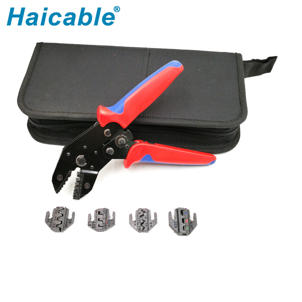 Ensemble d'outils de sertissage KIT-48BSN pour languettes 2.8 4.8 6.3/tube/photovoltaïque/bornes isolées