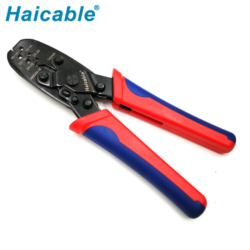 Outil de sertissage pour bornes à barillet ouvert 24-14AWG LX-124A