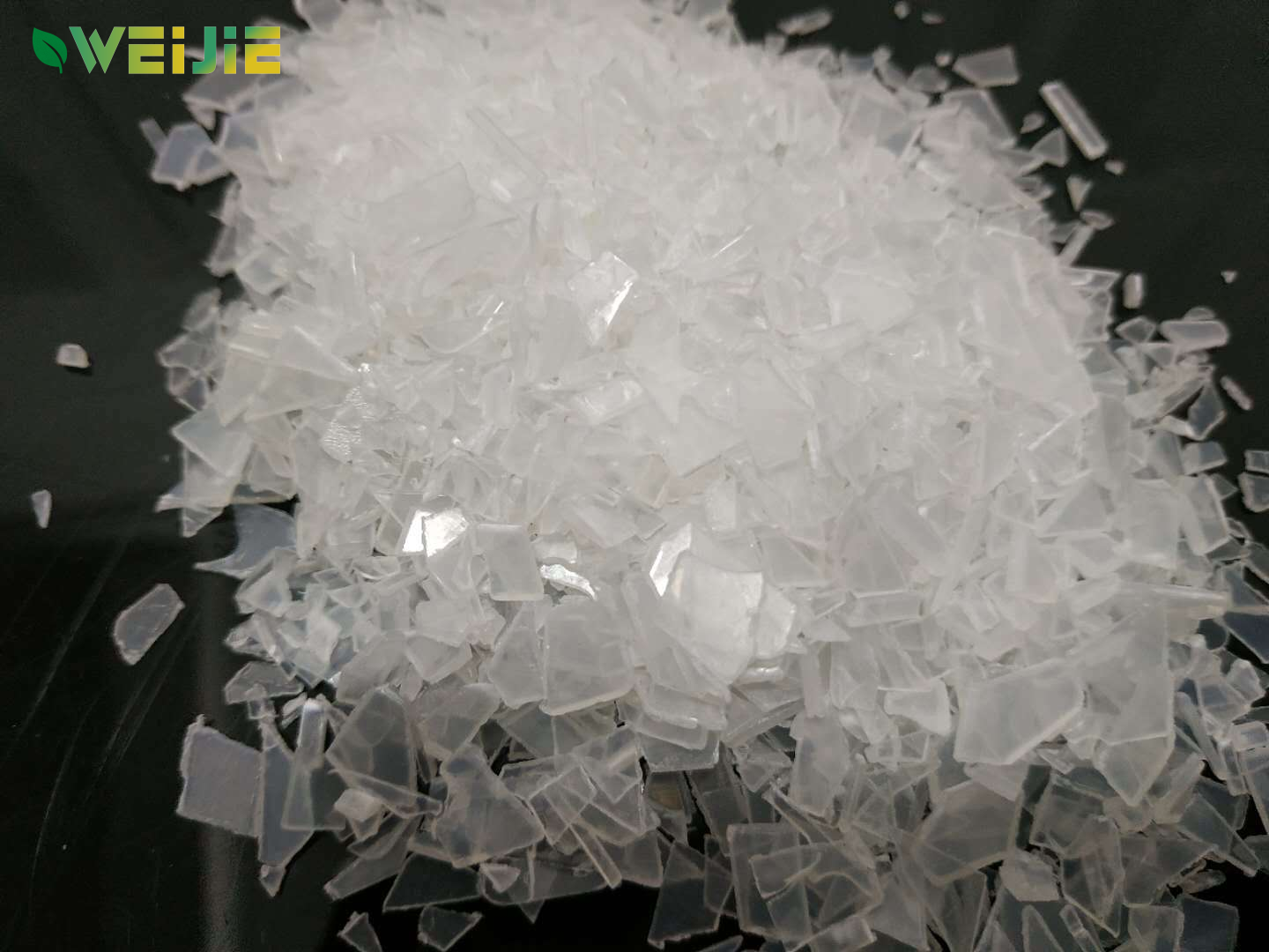 PCR PET AAA grade Transparent Flakes
