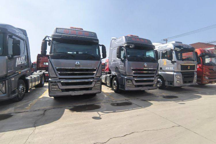 Sinotruk HOWO TH7 heavy-duty truck, 540 horsepower, 4x2 tractor unit (China VI emission standard), single axle, used Weichai tractor unit.
