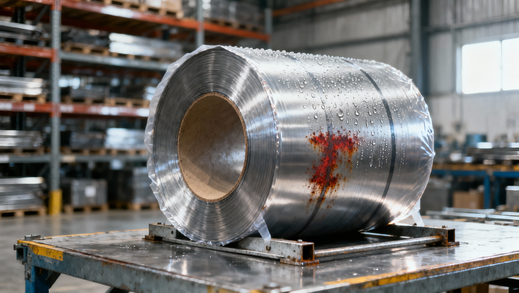 What causes rust spots on 201 stainless steel coil?
