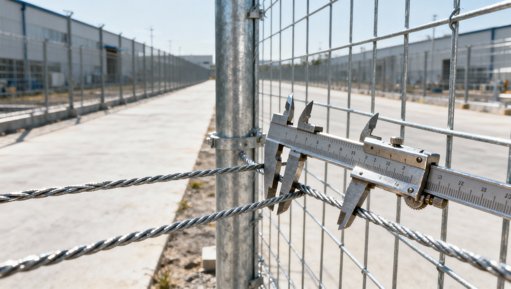 How does steel wire gauge affect fence strength?