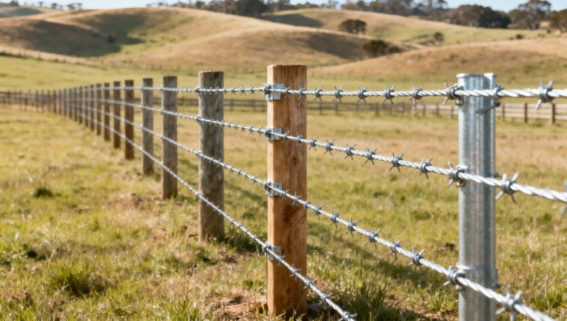 Which steel wire gauge works best for a livestock fence?