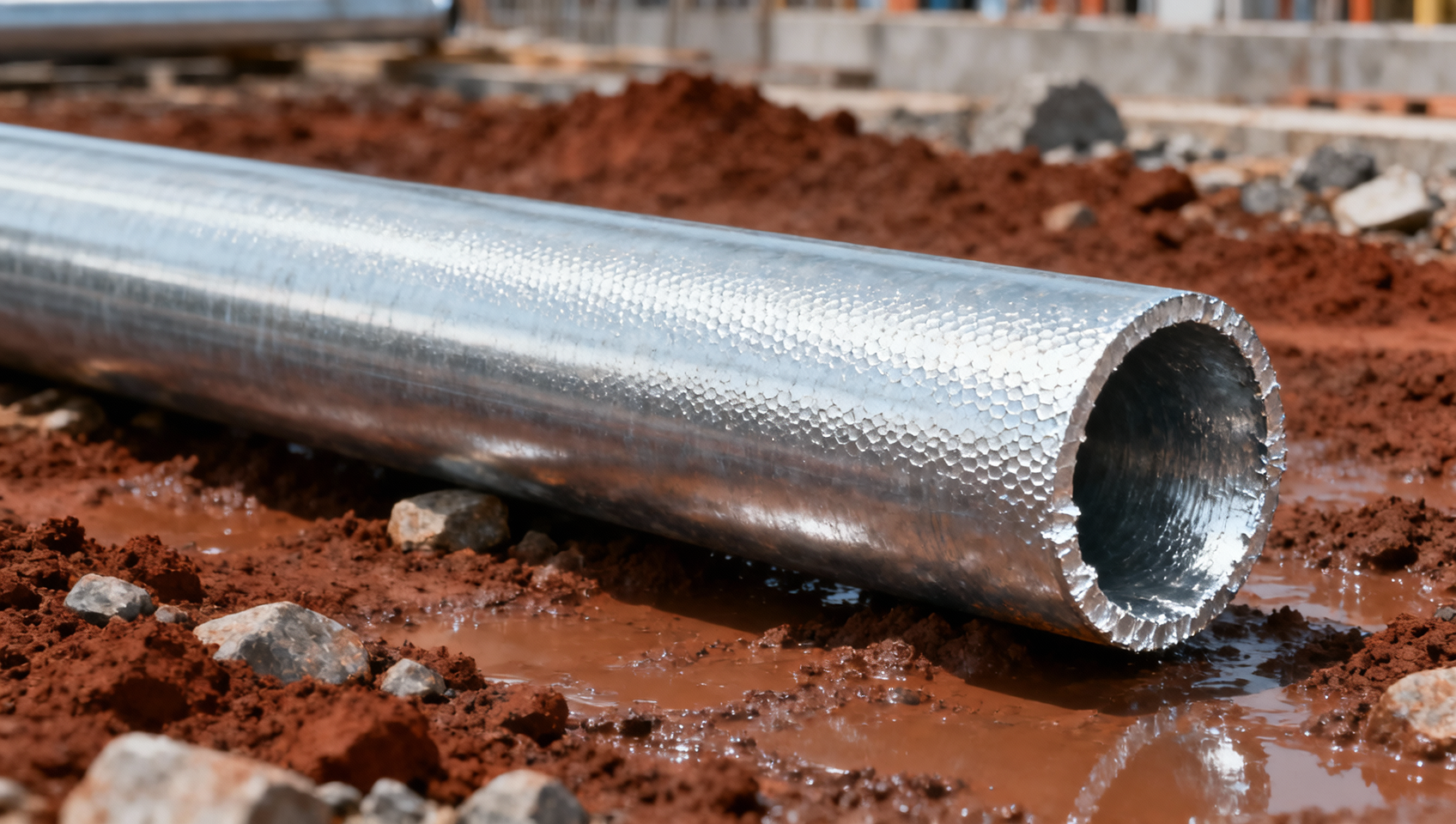When does hot diped-galvanized pipe outperform black steel pipe in municipal water systems?