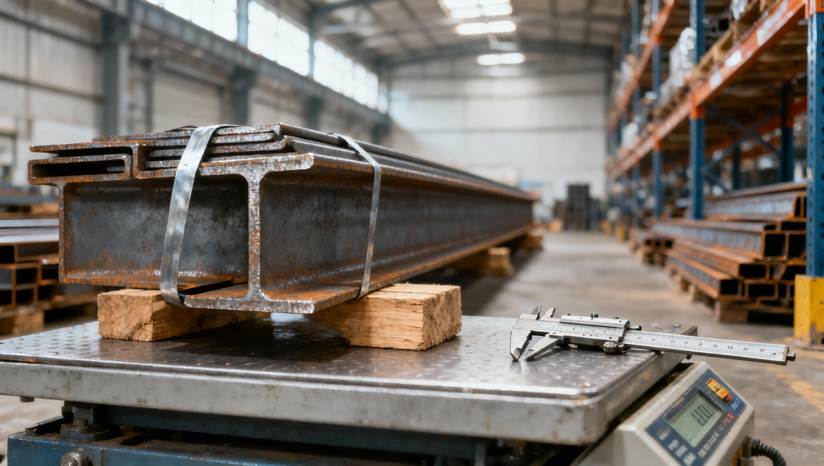 How to estimate the total weight of a 200 mm I-beam delivery