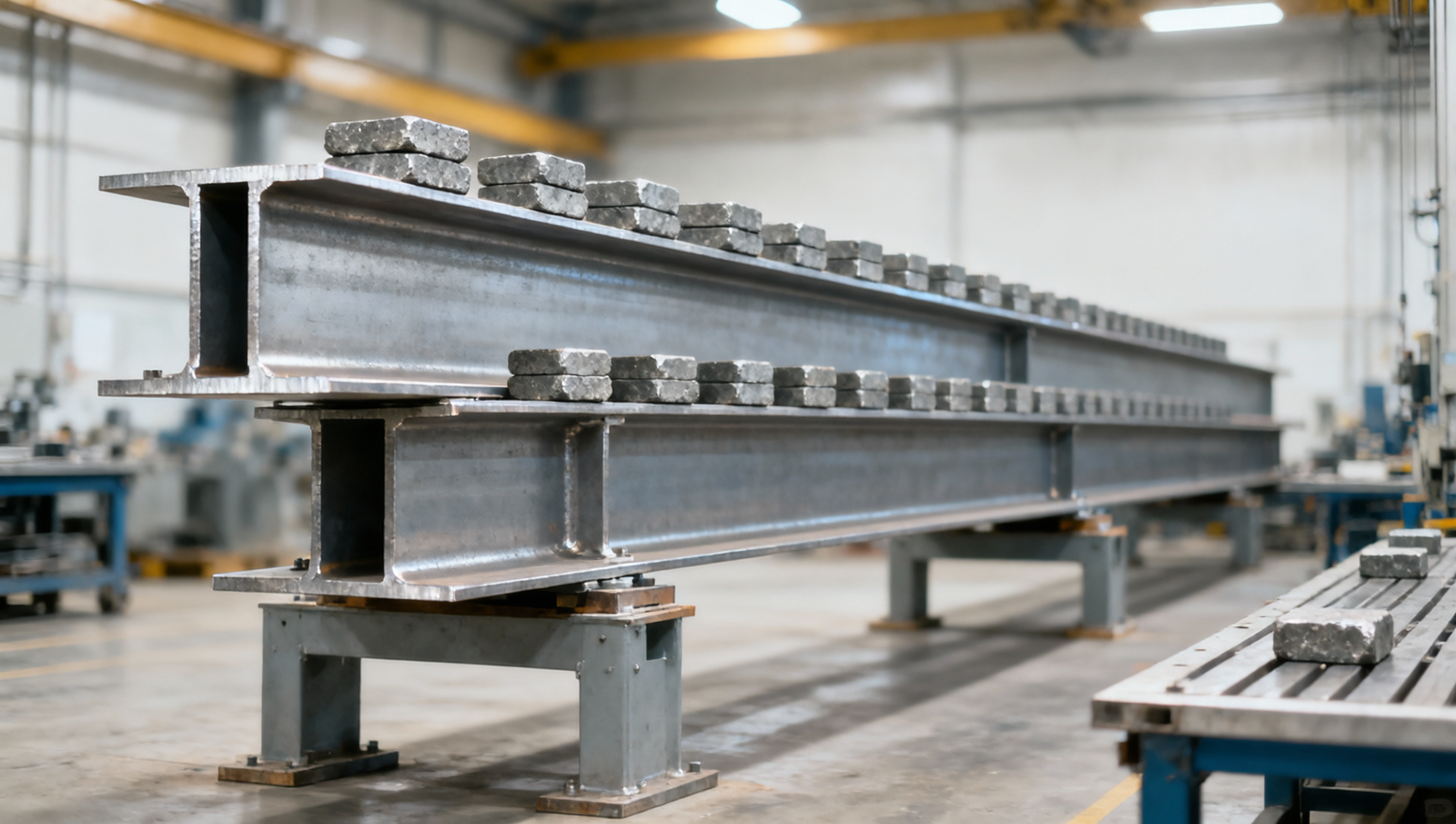 How span affects a 12-inch I-beam load capacity chart