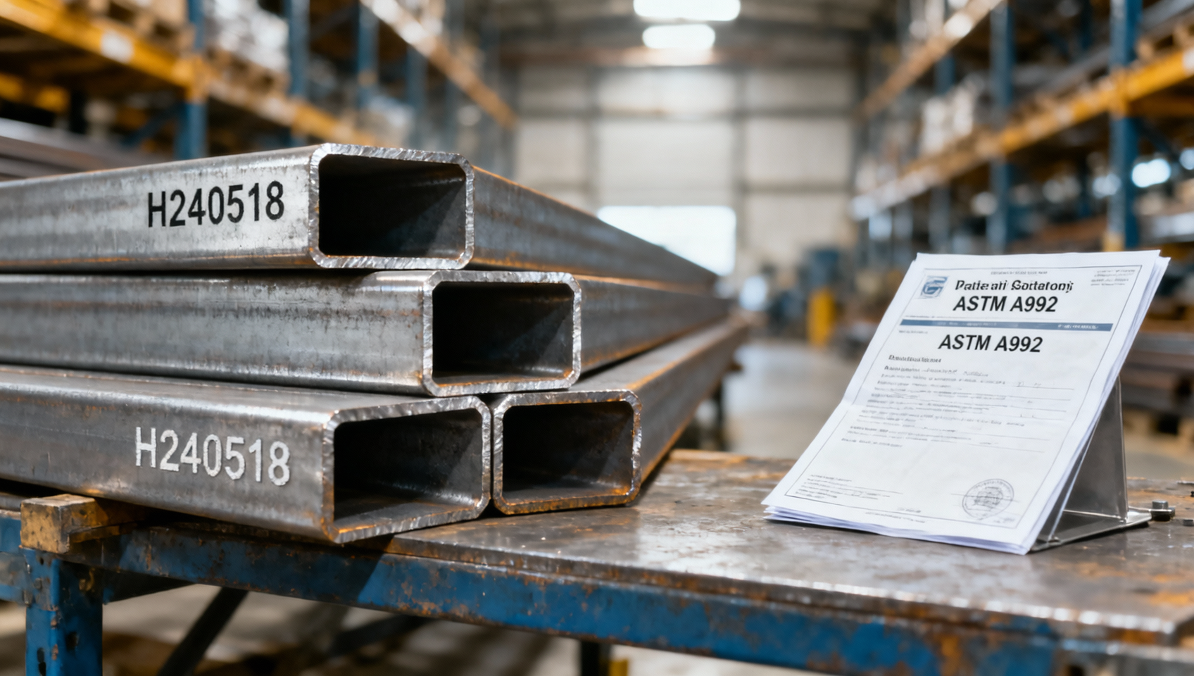 Can A992 channel steel be supplied with a valid mill certificate?