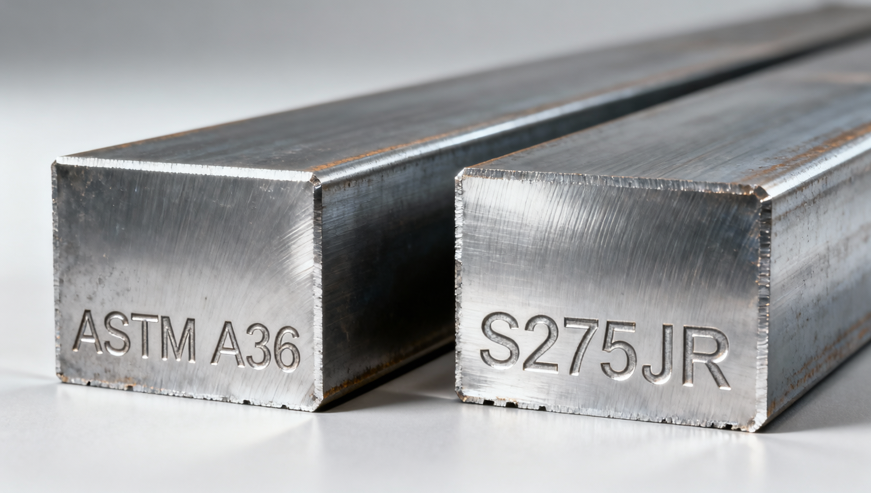 How does ASTM A36 plate compare to S275JR in weldability and post-weld distortion control?