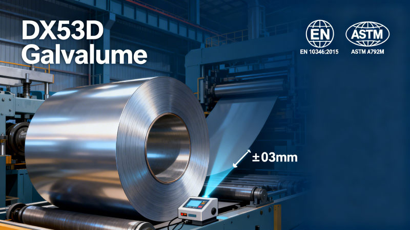 DX53D Galvalume Steel Coil manufacturer in China: Top 6 ISO-certified mills with <30-day lead time (2026 verified) DX53D Galvalume Steel Coil manufacturer in China: Top 6 ISO-certified mills with <30-day lead time (2026 verified)