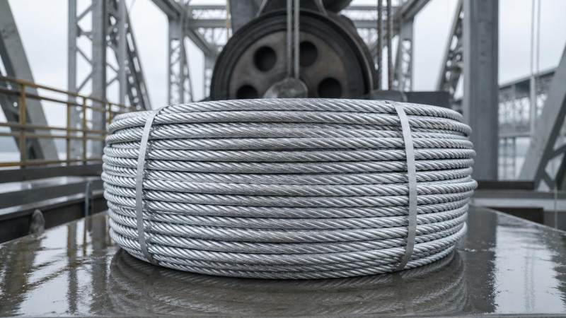 Hot dipped galvanized steel wire rope and rust resistance