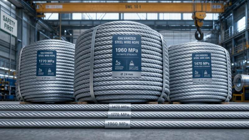 1470Mpa to 1960Mpa wire rope selection made simple