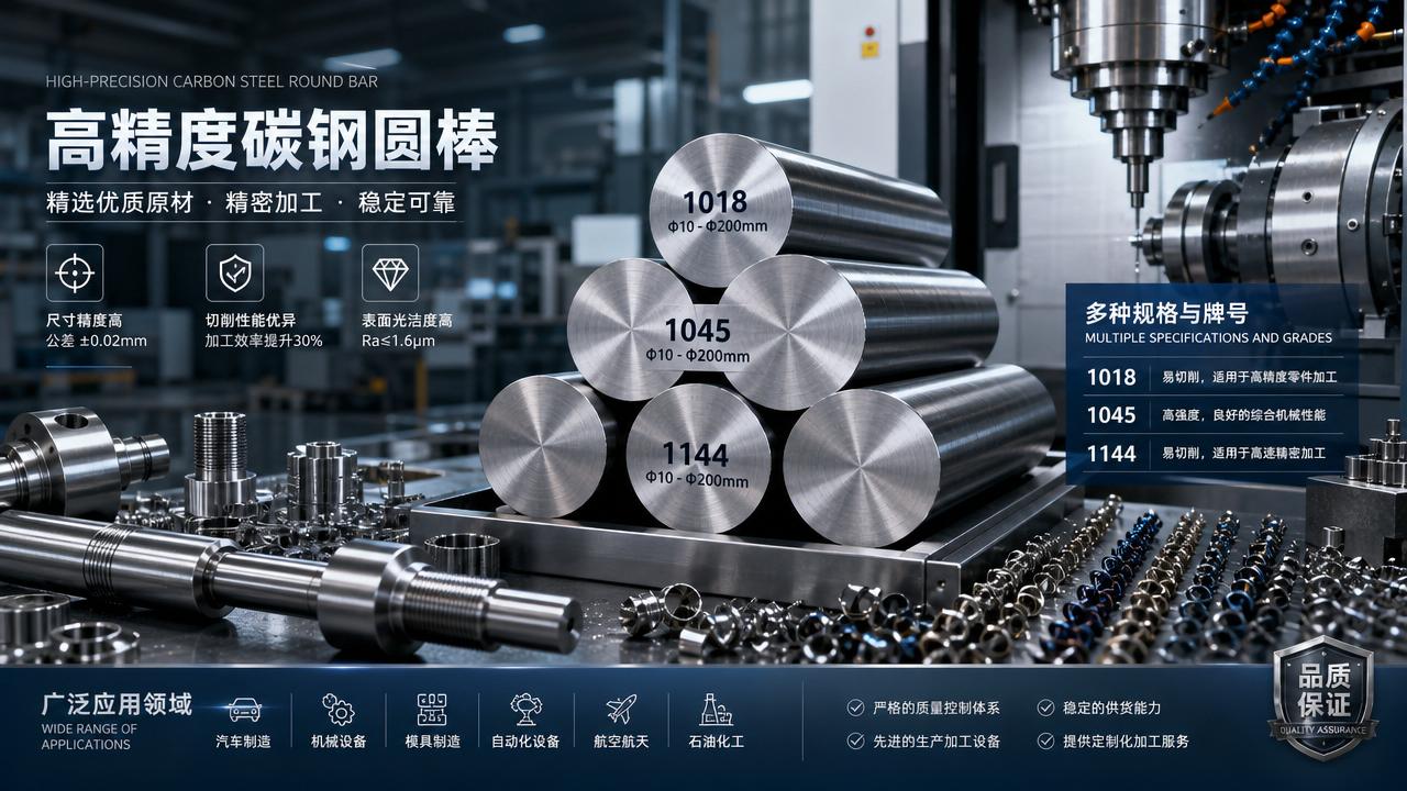 Carbon Steel Round Bar Grades for Machining Use