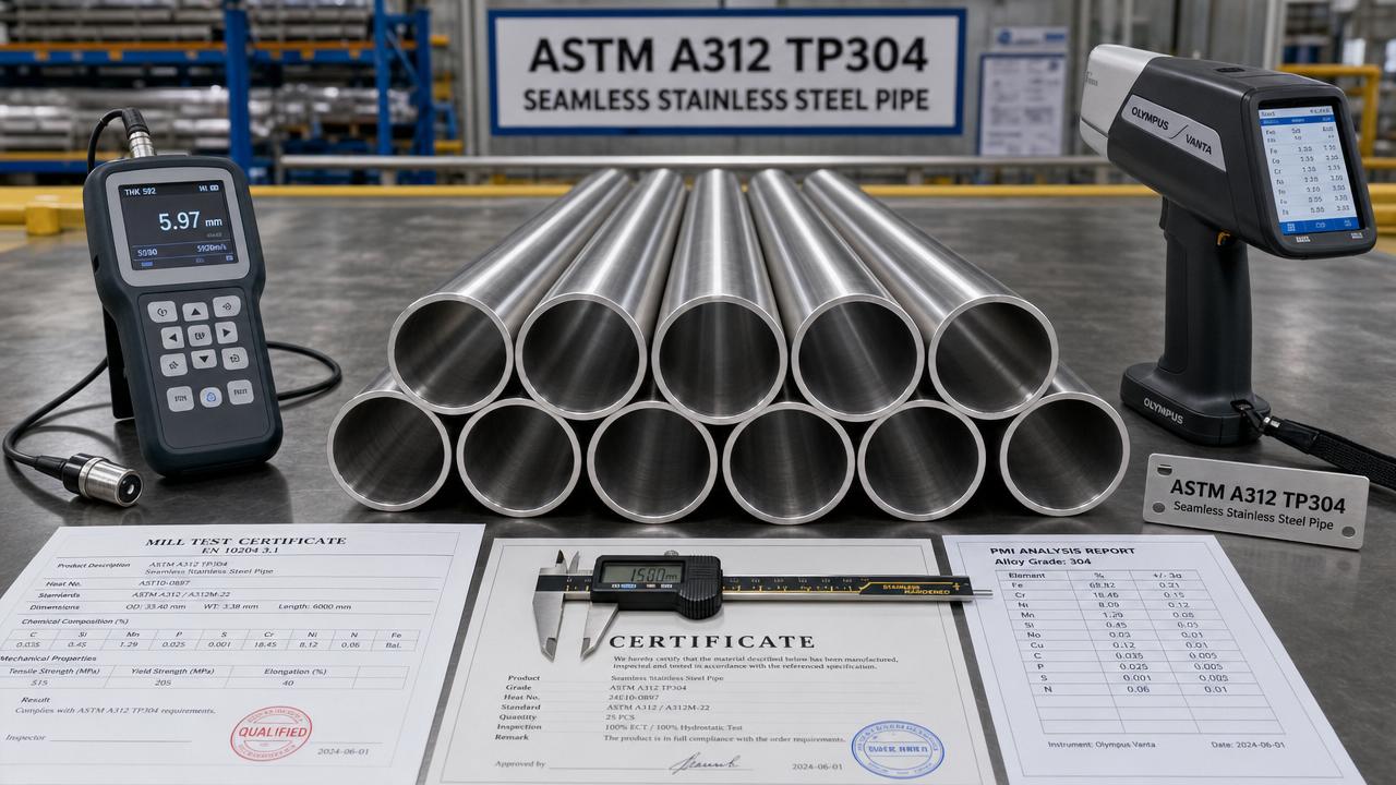 How to verify ASTM A312 TP304 seamless quality