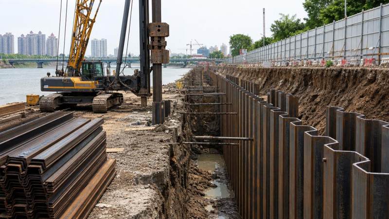 When to use steel sheet piles for retaining walls When to use steel sheet piles for retaining walls