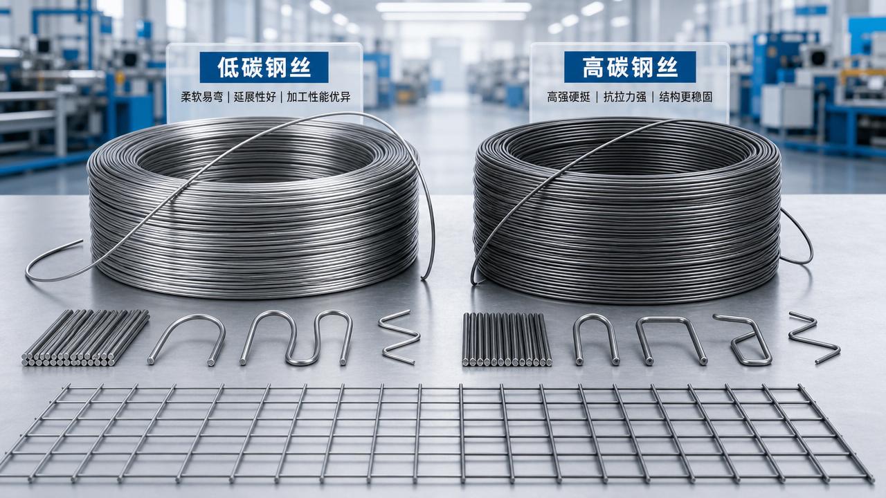 Low Carbon Steel Wire vs Higher Carbon Grades: What Changes?