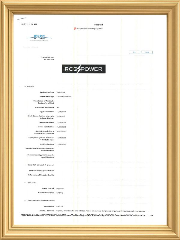 Registered trademark in Singapore