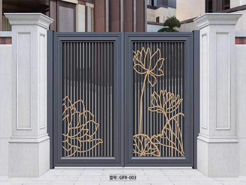 Thickened aluminum alloy courtyard gate, electric sliding gate