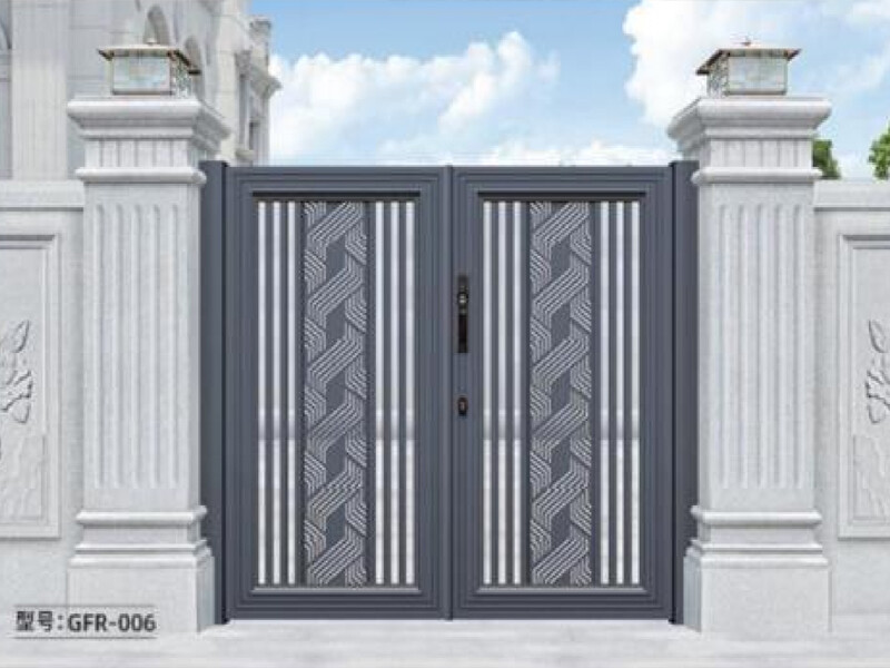 Aluminum Alloy Chinese Style Electric Courtyard Gate