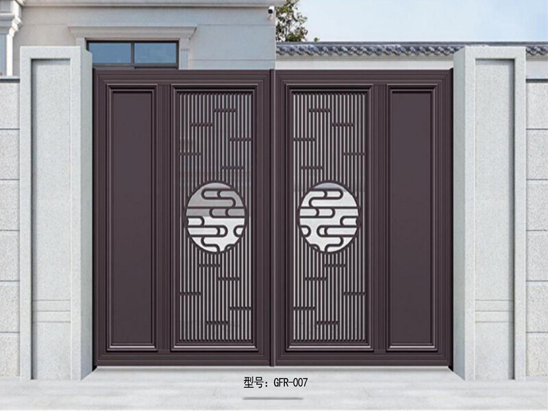 Thickened aluminum alloy courtyard gate, electric sliding gate
