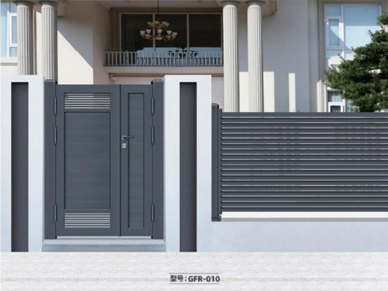Aluminum Alloy Chinese Style Electric Courtyard Gate