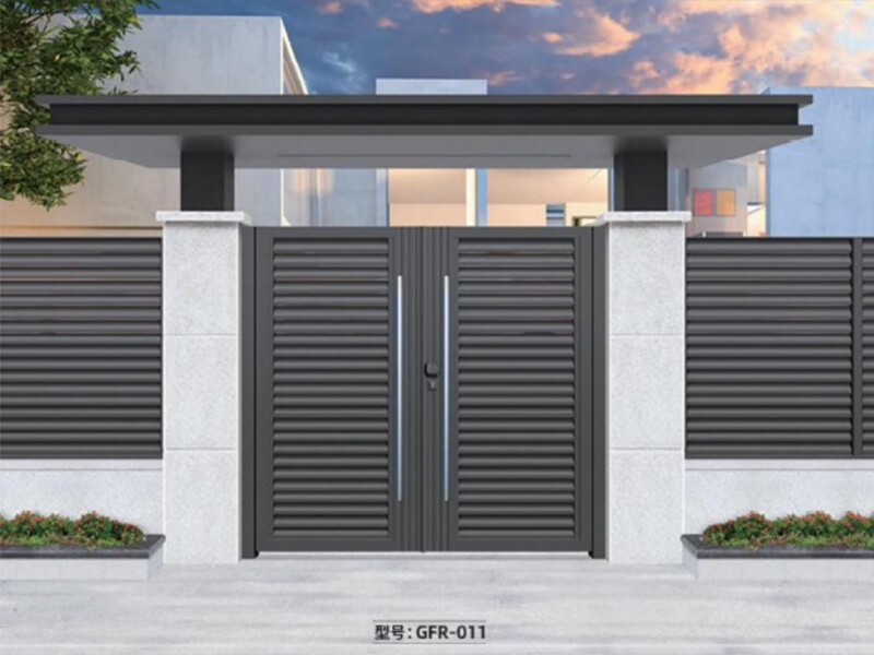 Thickened aluminum alloy courtyard gate, electric sliding gate