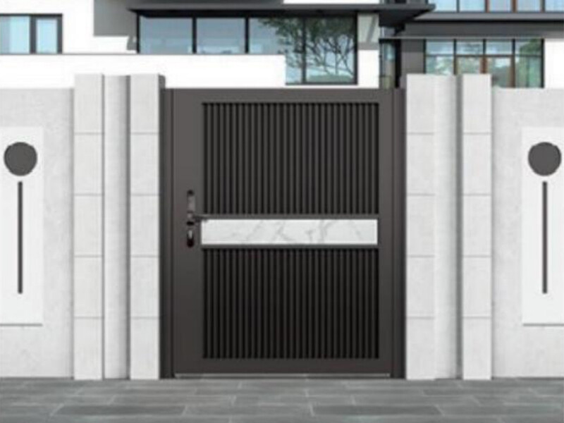 Aluminum Alloy Chinese Style Electric Courtyard Gate